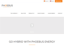 Tablet Screenshot of phoebus-energy.com